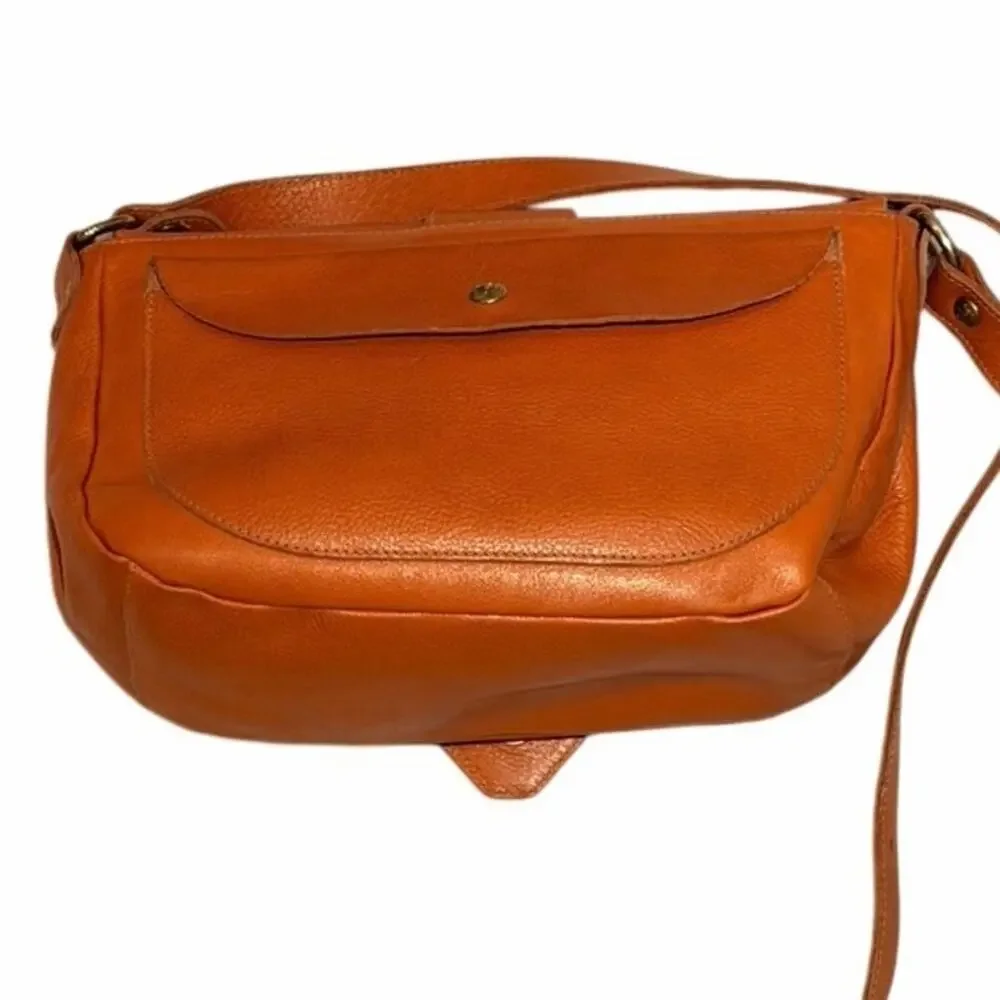Il Bisonte Fausta Small Caramel Leather Crossbody Bag - Picture 7 of 8
